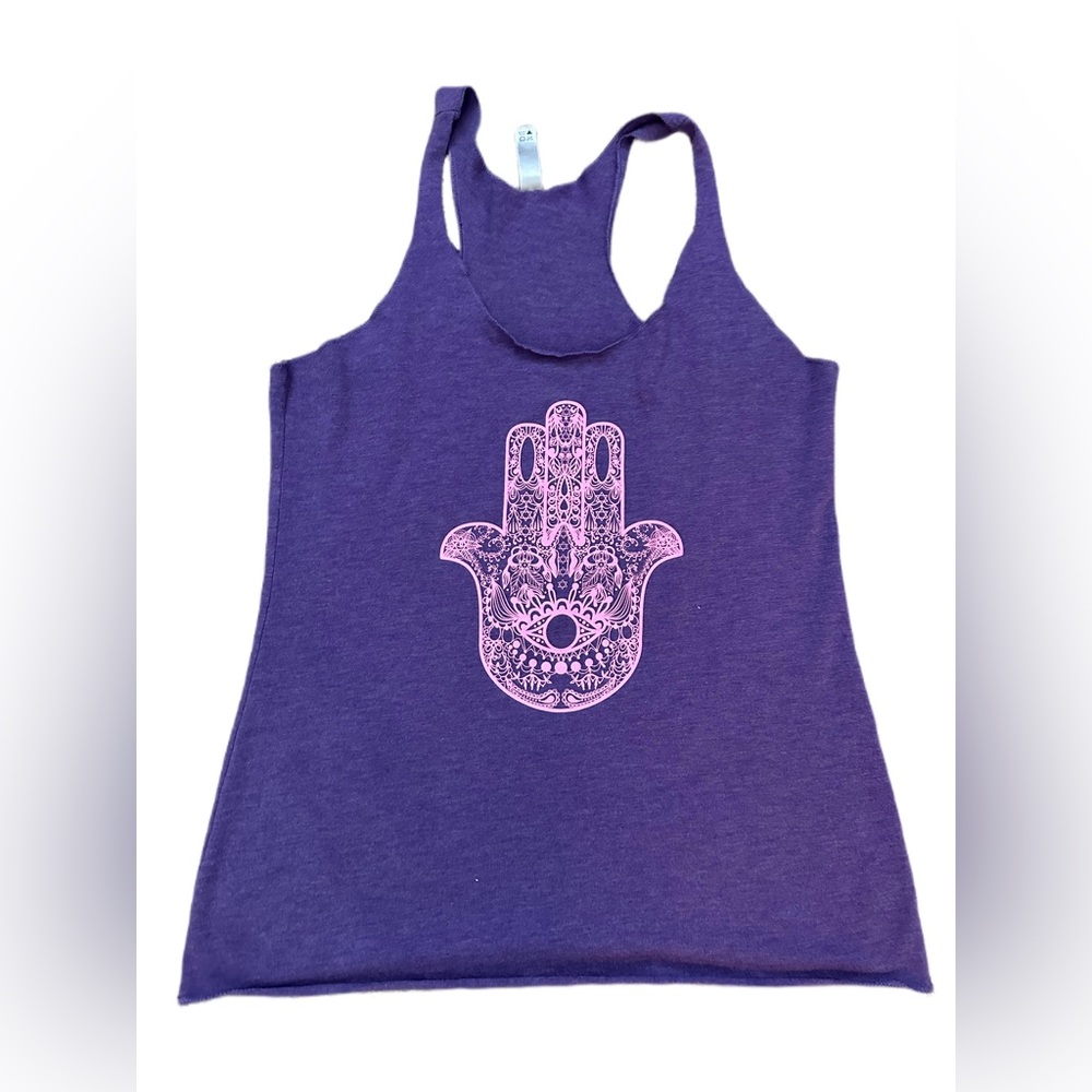 Purple Hamsa Tank Top